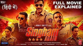 Singham Again  Full Movie Explained 4K HD HINDI FACTS Ajay Devgn  Akshay Kumar Deepika Ranveer [upl. by Stanford]