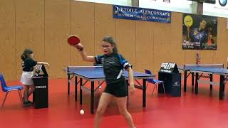 Circuit des jeunes 2019 Tennis de table  LISA ZHAO [upl. by Yanffit635]