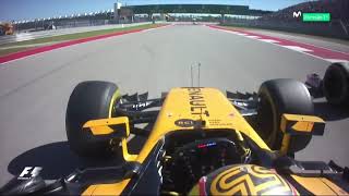 2017 US GP  Best overtake  Sainz Overtakes Perez onboard [upl. by Kihtrak]