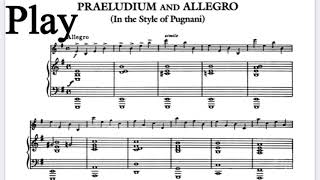 Kreisler Praeludium and Allegro Piano Accompaniment [upl. by Kassi76]