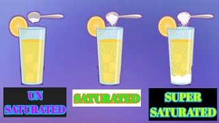 Saturated Unsaturated and Super Saturated solution Chemistry Class 12 [upl. by Fanny]