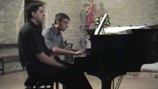 MOZART  Sonate en ré majeur K381 piano 4 mains Laurent Bonaccorsi amp JeanLouis Garcia [upl. by Dominy]