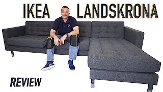 Ikea LANDSKRONA 3 seat sofa with chaise longue Review [upl. by Gehlbach]