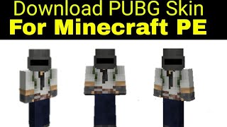 Download PUBG Skin For Minecraft PE [upl. by Airamas]