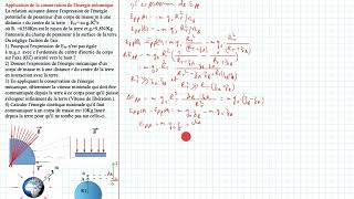 Application de la conservation de lénergie mécanique [upl. by Tristam]