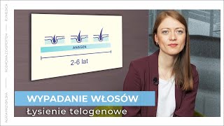 Wypadanie włosów  łysienie telogenowe [upl. by Forward]