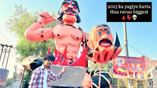 Dussehra  2023  ravan dahan  yagiye krta hua ravan  the biggest ravan  Dhruv Kapadia [upl. by Naened]