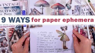 9 IDEAS  What can we do with PAPER FOCAL POINTS from Collage Books [upl. by Eeltrebor]