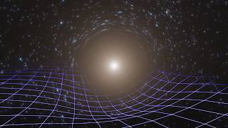 Artist’s impression of massive object distorting spacetime [upl. by Akeem14]