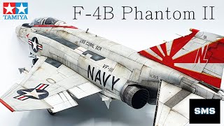 Tamiya NEW 148 F4B Phantom II VF111 Full build aircraft model kit 61121 [upl. by Ferguson]