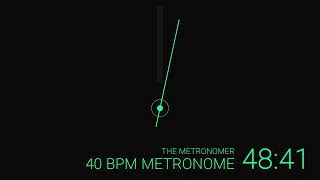 40 BPM Metronome for 60 Minutes [upl. by Ardisj]