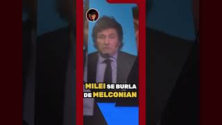 🍝 Milei se burla de Melconian Fideos con tuco [upl. by Meggy]