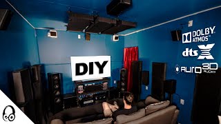 ITS DONE DIY Home Theater Episode 3  AperionAudioSpeakers  Dolby Atmos  DTS X  Auro 3D [upl. by Viviene]