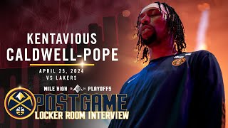 Kentavious CaldwellPope Postgame Three Locker Room Interview vs Lakers 🎙 [upl. by Catarina]