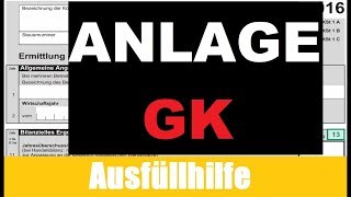 Anlage GK ausfüllen  Körperschaftsteuererklärung Tutorial  Erklärung  Ausfüllhilfe [upl. by Herman]