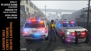 LSPDFR  2013 CHEVY TAHOE WITH HEAVY LIGHTING SHOWCASE [upl. by Koenig]