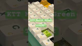 KTT Matcha Green vs Everfree Grayish Tactile Switched customkeyboard [upl. by Niobe]