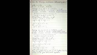 Solve the following simultaneous differential equations adxbcyzbdycazxcdzabxy [upl. by Nessi363]