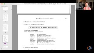 DEUTSCHE VERBEN TRENNBAR UNTRENNBAR ODER BEIDES  B2C1GRAMMATIK daf deutscheverben [upl. by Elburr]