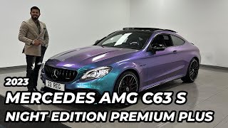 2023 Mercedes AMG C63 S V8 Night Edition Premium Plus Coupe [upl. by Elonore]