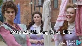 Material girl song lyrics Ella Cinderella live action Amazon [upl. by Selim37]