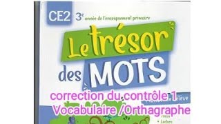 Correction du contrôle 1s Conjugaison Orthographe [upl. by Colver]