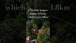 I tried the longest Zipline in India travel munnar kerala adventure shorts ytshort [upl. by Trbor]