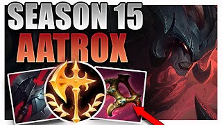 SEASON 15 AATROX SUPPORT GAMEPLAY GUIDE [upl. by Federica330]