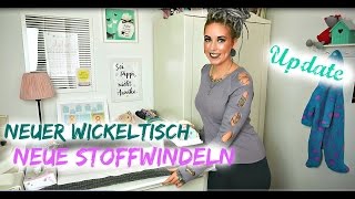 Unser WICKELTISCH mit STOFFWINDELN  Update nach 8 Monaten [upl. by Aitnecserc655]