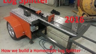 Homemade Hydralic Log Splitter  DIY  Scrap Metal [upl. by Otipaga984]