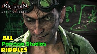 Batman Arkham Knight ★ All Riddles ★ Panessa Studios Location Guide [upl. by Rayford563]