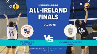 All Ireland Finals 2023  Portlaoise College v Campbell College [upl. by Bergin]