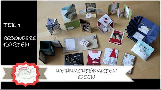 Karteninspiration Weihnachten Teil 1  Weihnachtskarte basteln  Kartenideen  Ideen  Stampin´Up [upl. by Ahsaercal221]