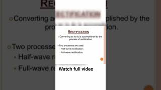 Rectification medical physics  Half Wave and Full Wave Rectifier  12th Class Physics [upl. by Davine]