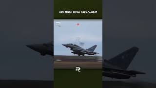 JET TEMPUR SU 27 RUSIA DATANG F 16 DAN TYPHOON LANGSUNG MENJAUH jettempur su27 jettempurf16 [upl. by Raffo]