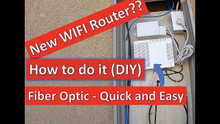 New router set up with Frontier Fiber Optics internet [upl. by Medora]