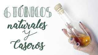 6 TÓNICOS faciales CASEROS y NATURALES  Belleza ZERO WASTE [upl. by Shurwood]