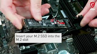 MSI® HOWTO install M2 SSD correctly [upl. by Ydnal]