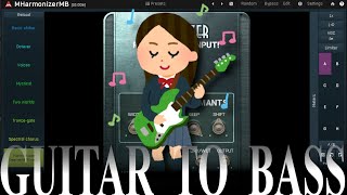 Guitar to Bass with MHarmonizerMB [upl. by Stich320]