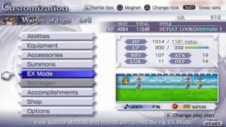 Dissidia Final Fantasy  PSP  01 Destiny Odyssey I  Warrior Of Light 28 [upl. by Dwinnell990]