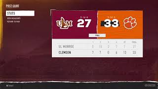 Cats Dynasty  ULM Warhawks vs Clemson [upl. by Good]