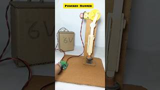 Mini powered hammer  dc motor motorproject tech ytshort [upl. by Lamoureux]