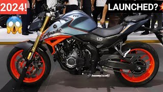 Finally TVS Apache RTR 125 Latest Version 2024 Model Bike  Price Mileage Launch Date amp Features [upl. by Suirred]