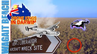 B24J Liberator Bomber quotMiladyquot  DJI Mavic Air  Wagait Beach  Drone Kings in Darwin [upl. by Eyahsal]