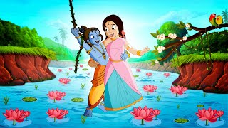 Krishna  Krishna sang Radha  Adventure Videos for Kids  Cartoon Videos [upl. by Almond349]