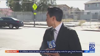 KTLA live shot on hitandrun interrupted by car wreck [upl. by Newra]