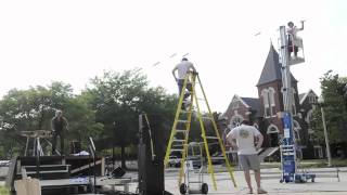 Giant Earth Harp installed at UABs Alys Stephens Center [upl. by Langdon]