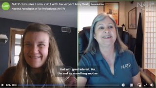 Facebook Live replay Introducing Form 7203 with NATP instructor Amy Wall [upl. by Yreneh347]