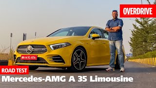 2021 MercedesAMG A 35 sedan review  compact fun and accessible AMG  OVERDRIVE [upl. by Conchita]