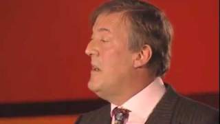 Stephen Fry  Intelligence Squared debate 1 [upl. by Kleeman]